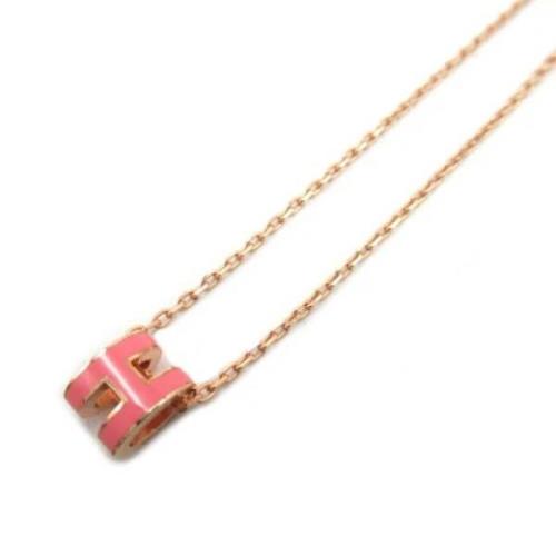 Hermès Vintage Pre-owned Guld halsband Pink, Dam