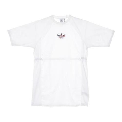 Adidas Vit Tee Klänning med Trefoil Logo White, Dam