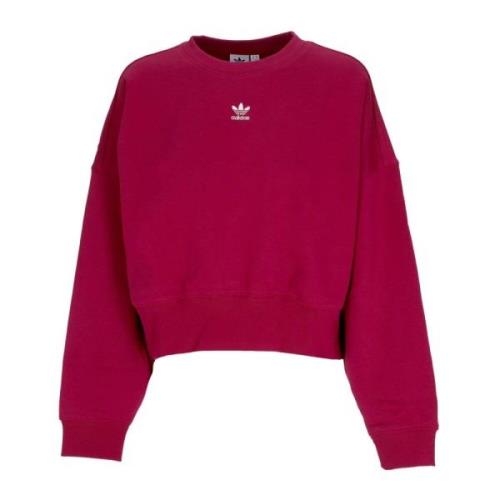 Adidas Burgundy Legacy Crewneck Sweatshirt Red, Dam