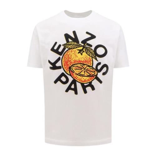 Kenzo Vit Crew-neck T-shirt Regular Fit White, Herr