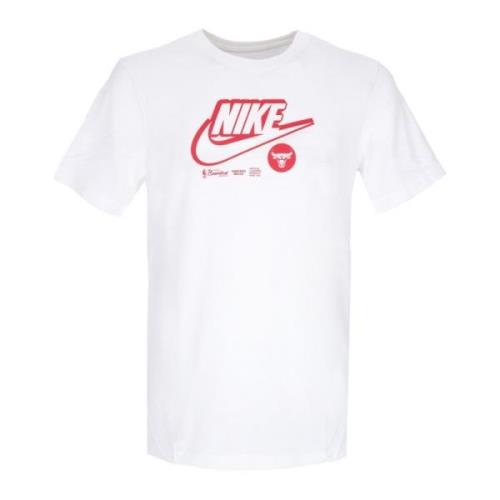 Nike Chicago Bulls Logo Tee Vit White, Herr