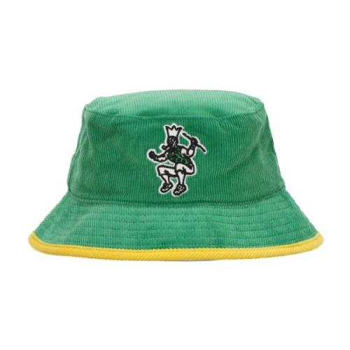 Mitchell & Ness Boston Celtics Velvet Bucket Hat Green, Herr