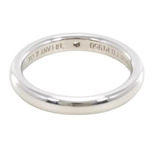 Tiffany & Co. Pre-owned Pre-owned Silver ringar Gray, Dam