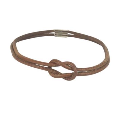 Hermès Vintage Pre-owned Laeder halsband Brown, Herr