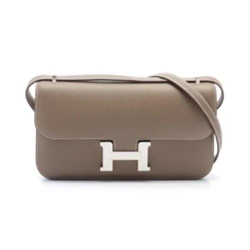 Hermès Vintage Pre-owned Tyg axelremsvskor Brown, Dam