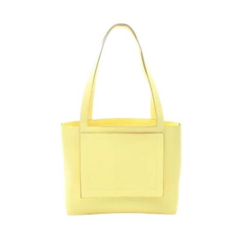 Hermès Vintage Pre-owned Tyg axelremsvskor Yellow, Dam