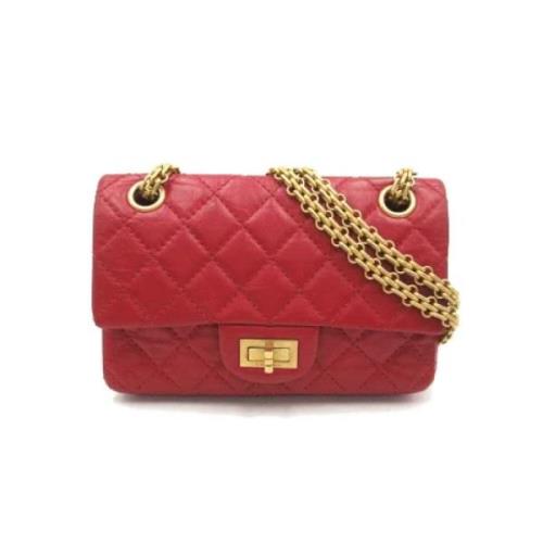 Chanel Vintage Pre-owned Laeder axelremsvskor Red, Dam