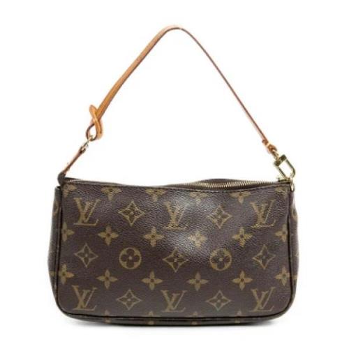 Louis Vuitton Vintage Pre-owned Canvas handvskor Brown, Dam