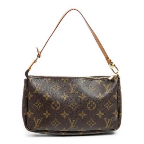 Louis Vuitton Vintage Pre-owned Canvas handvskor Brown, Dam