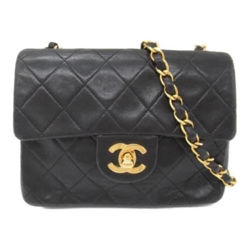 Chanel Vintage Pre-owned Laeder axelremsvskor Black, Dam