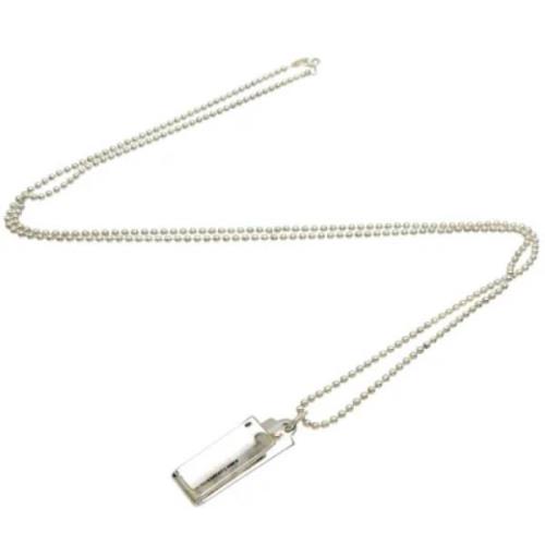 Tiffany & Co. Pre-owned Pre-owned Silver halsband Gray, Dam