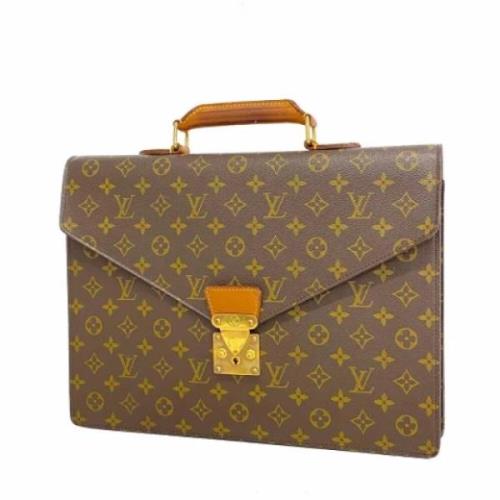 Louis Vuitton Vintage Pre-owned Tyg louis-vuitton-vskor Brown, Dam