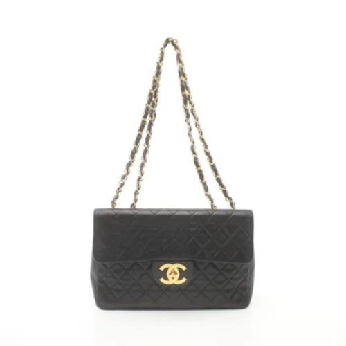 Chanel Vintage Pre-owned Laeder axelremsvskor Black, Dam