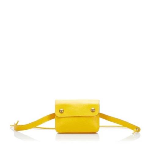 Hermès Vintage Pre-owned Laeder crossbodyvskor Yellow, Dam