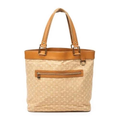 Louis Vuitton Vintage Pre-owned Canvas handvskor Beige, Dam