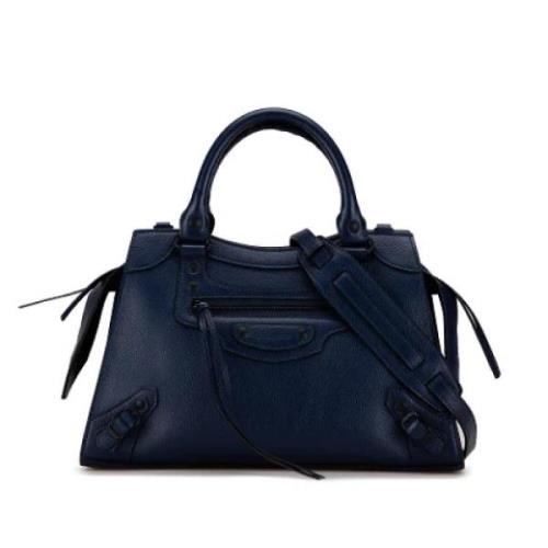 Balenciaga Vintage Pre-owned Laeder balenciaga-vskor Blue, Dam