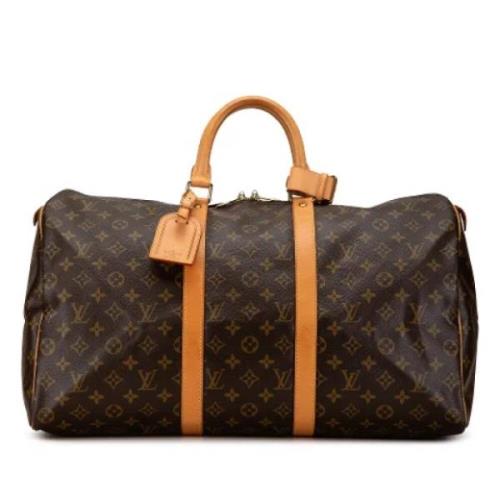 Louis Vuitton Vintage Pre-owned Canvas handvskor Brown, Dam