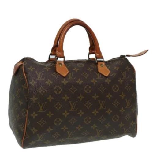 Louis Vuitton Vintage Pre-owned Canvas handvskor Brown, Dam