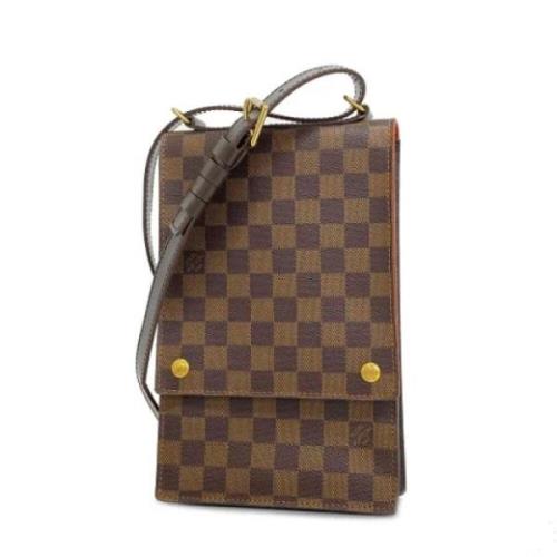 Louis Vuitton Vintage Pre-owned Tyg louis-vuitton-vskor Brown, Dam