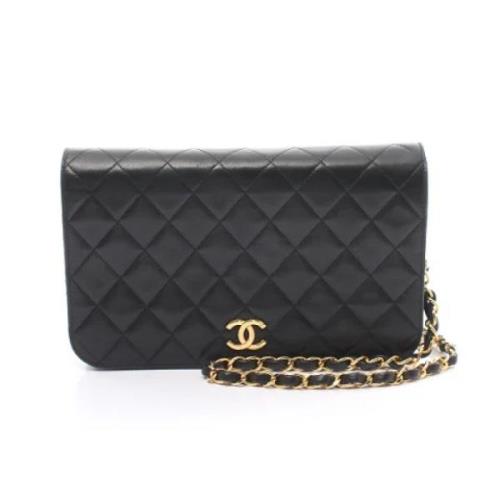 Chanel Vintage Pre-owned Laeder axelremsvskor Black, Dam