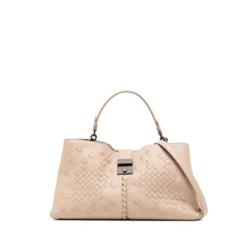 Bottega Veneta Vintage Pre-owned Laeder totevskor Beige, Dam