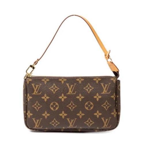 Louis Vuitton Vintage Pre-owned Canvas handvskor Brown, Dam