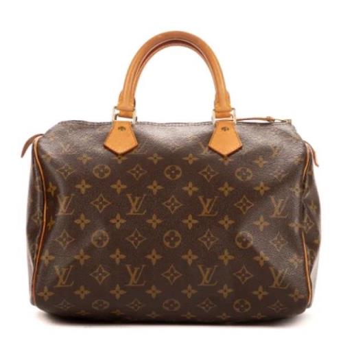 Louis Vuitton Vintage Pre-owned Belagd canvas handvskor Brown, Dam