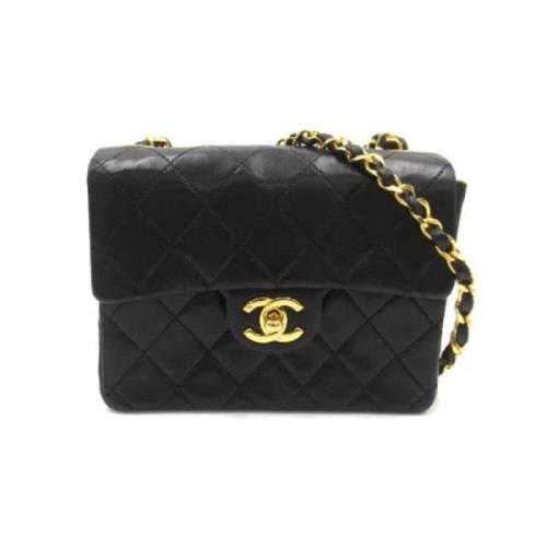 Chanel Vintage Pre-owned Laeder axelremsvskor Black, Dam