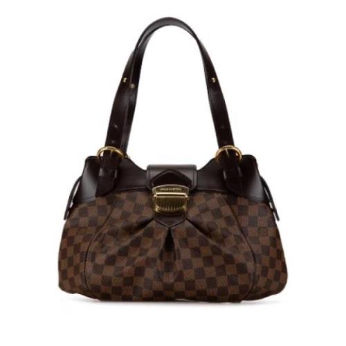 Louis Vuitton Vintage Pre-owned Canvas axelremsvskor Brown, Dam