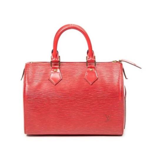 Louis Vuitton Vintage Pre-owned Laeder handvskor Red, Dam