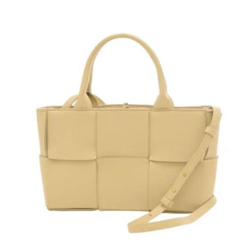 Bottega Veneta Vintage Pre-owned Laeder handvskor Beige, Dam