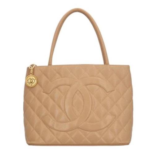 Chanel Vintage Pre-owned Laeder chanel-vskor Beige, Dam