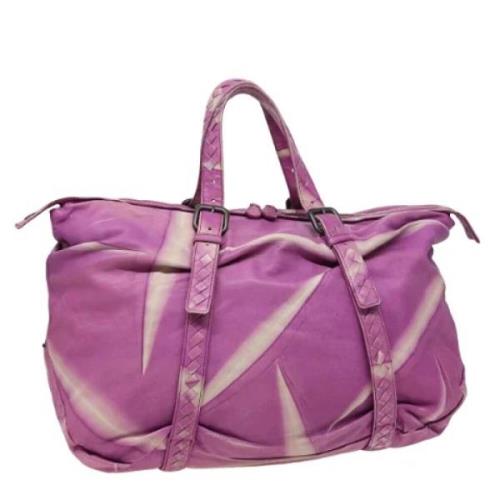 Bottega Veneta Vintage Pre-owned Laeder handvskor Purple, Dam