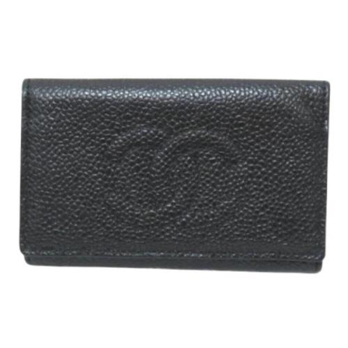 Chanel Vintage Pre-owned Laeder nyckelhllare Black, Dam