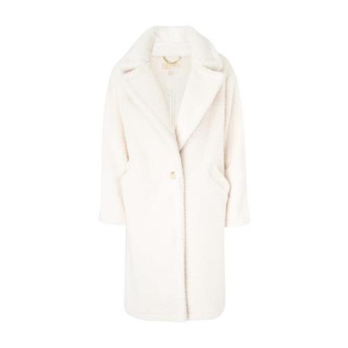 Michael Kors Teddy Shearling Coat Beige, Dam