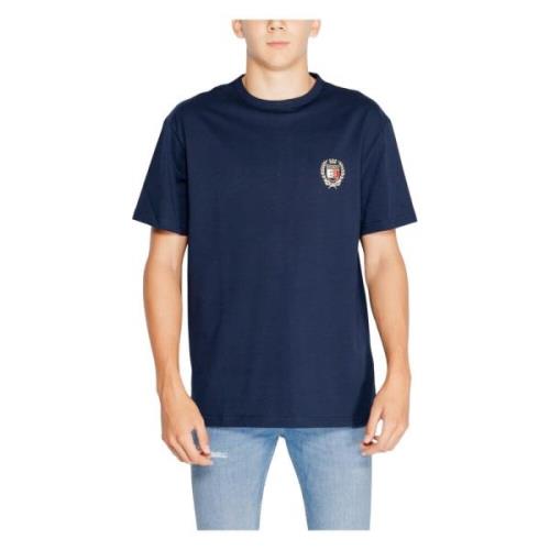 Tommy Jeans Crest T-shirt Herr Höst/Vinter Kollektion Blue, Herr