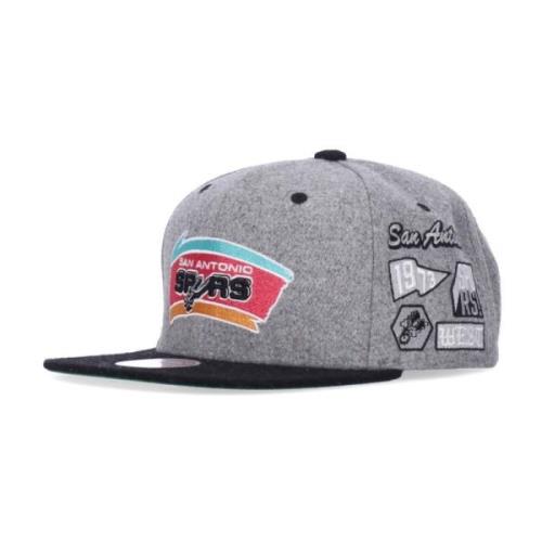 Mitchell & Ness NBA Spurs Snapback Keps Grå Gray, Unisex