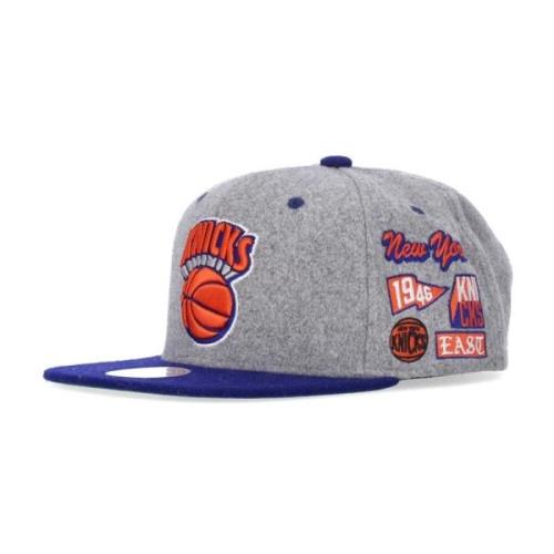 Mitchell & Ness NBA Melton Patch Snapback Keps Gray, Unisex