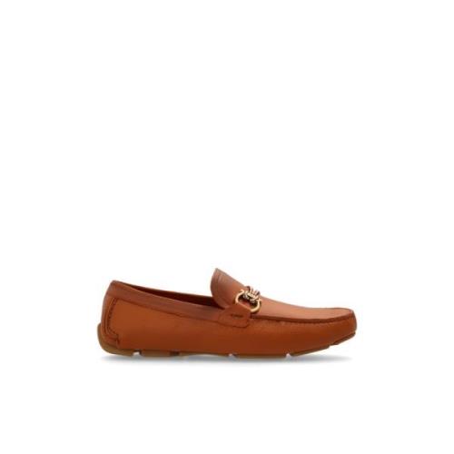 Salvatore Ferragamo Loafers Front Brown, Herr