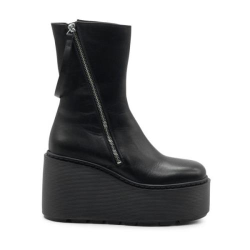 Vic Matié Stripy Svart Kil Ankelboot Black, Dam