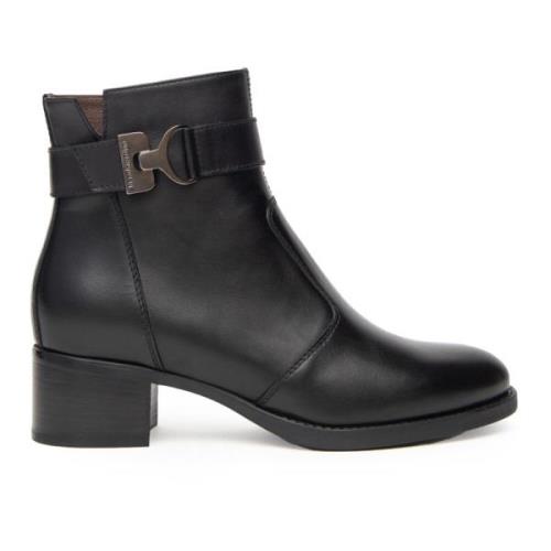 Nerogiardini Svarta Ankelboots Italiensk Stil Black, Dam