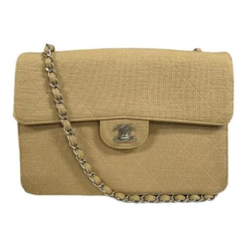 Chanel Vintage Pre-owned Bomull chanel-vskor Beige, Dam