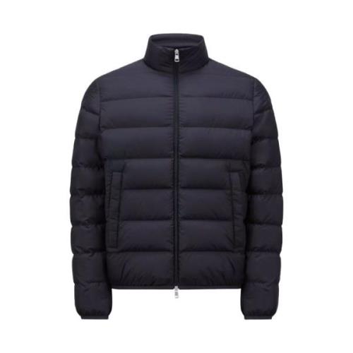 Moncler Kort Marinblå Dunjacka Blue, Herr