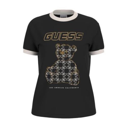 Guess Svart dam T-shirt Black, Dam