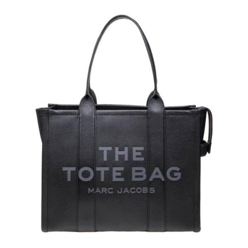 Marc Jacobs Svart Läder Shopper Väska Black, Dam