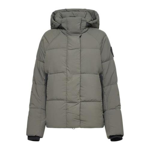 Canada Goose Quiltad Parka med Hög Krage Green, Dam