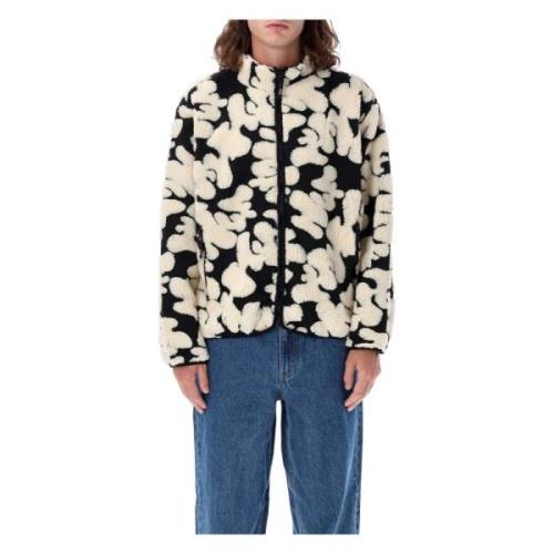 HUF Svart Teddyjacka Ytterkläder Aw24 Multicolor, Herr