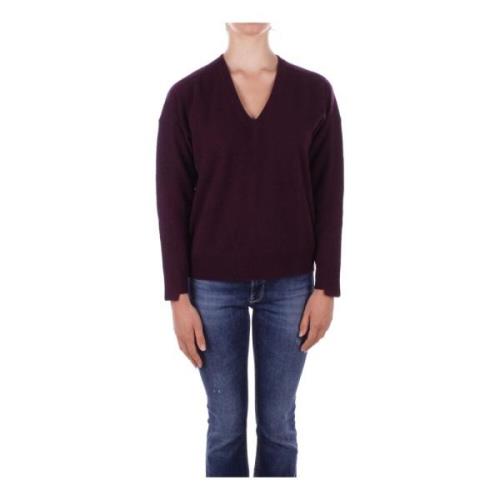 Liu Jo Logo Sweater Collection 1 Side Purple, Dam