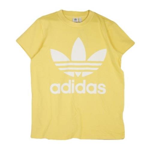 Adidas Sand Women's Trefoil Tee T-Shirt Beige, Dam