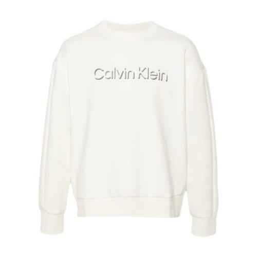 Calvin Klein Shadow Embossed Logo Tröja White, Herr